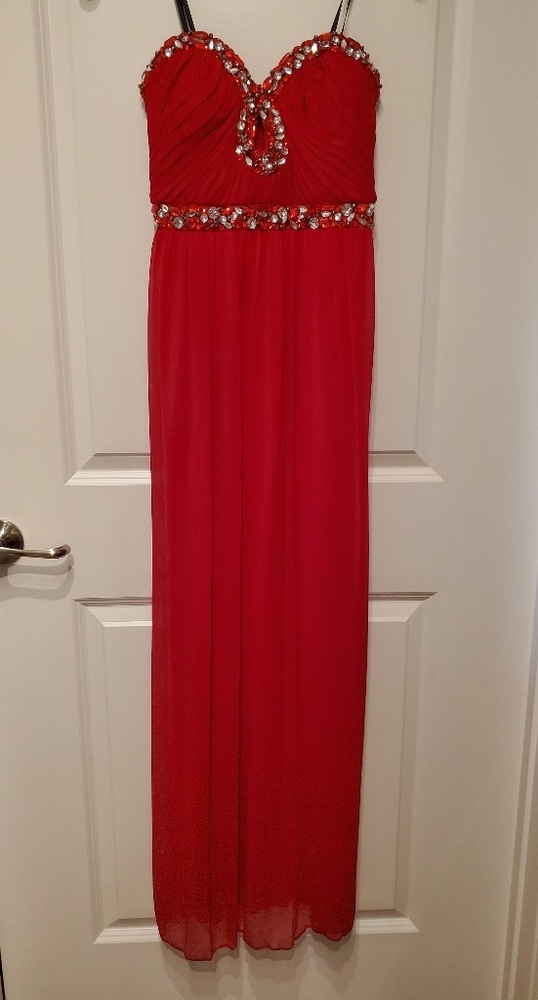 Long Red Gown